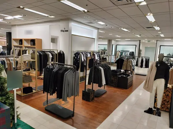 Retail store interior after painting