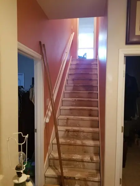 Staircase before the makeover
